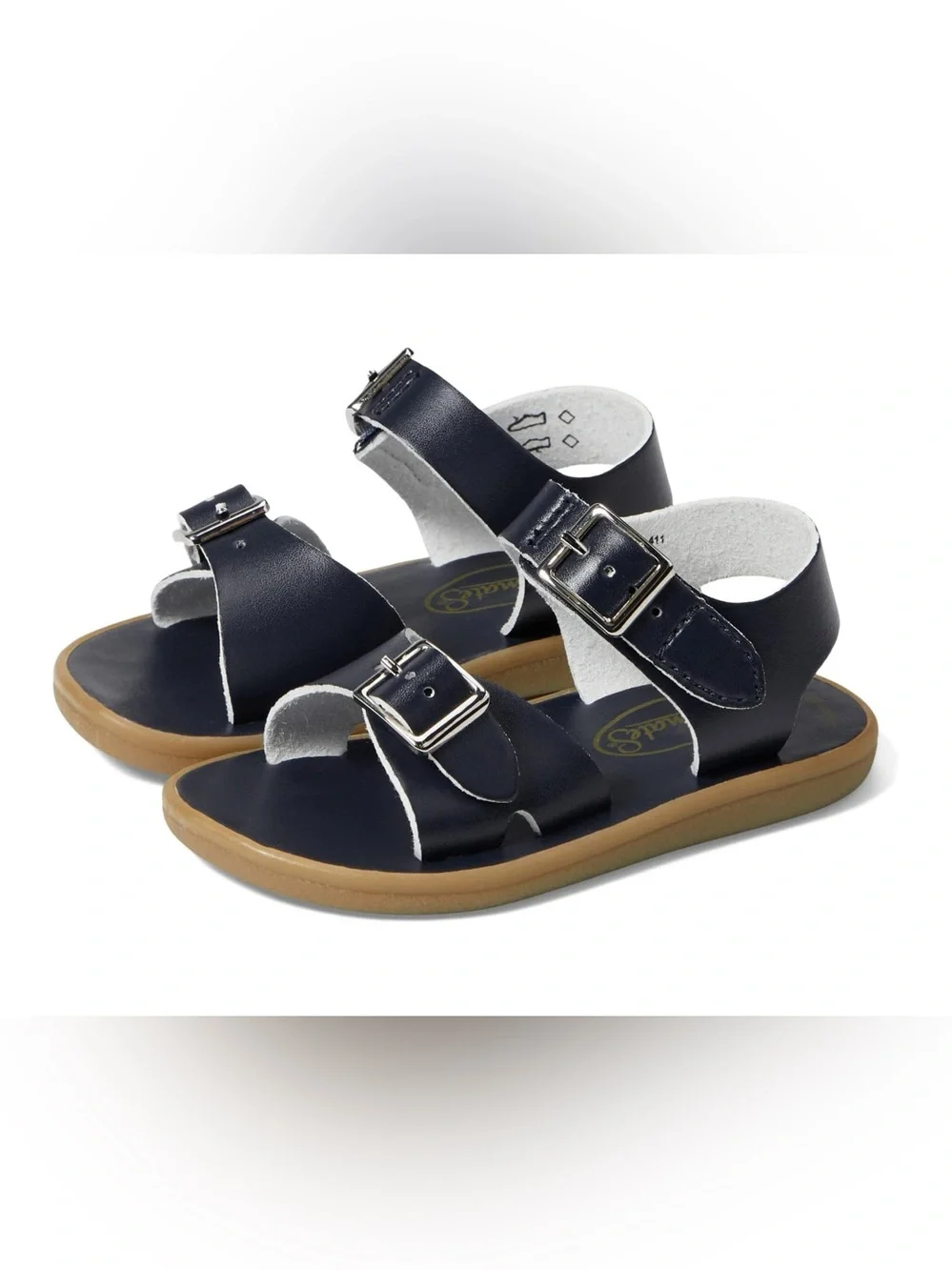 Footmates Boys Tide ECO Sandals Toddler sz 11 Navy Blue EUC